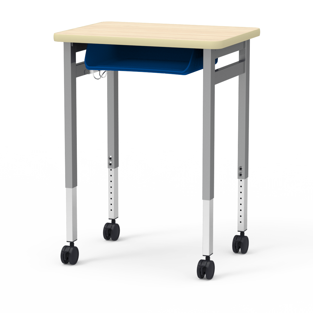 Tetra Series Desk with Book Box and Backpack Hanger