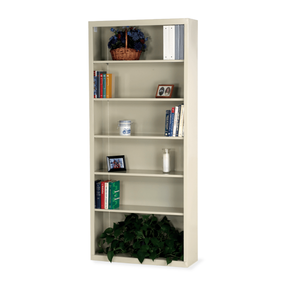 Metal Bookcase 36" x 12" x 84" Six Shelves