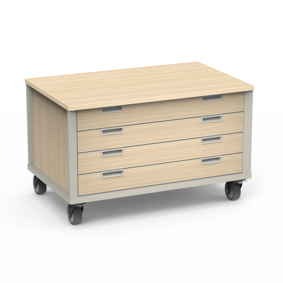 Topaz Series Mobile Storage Cabinet with Drawers