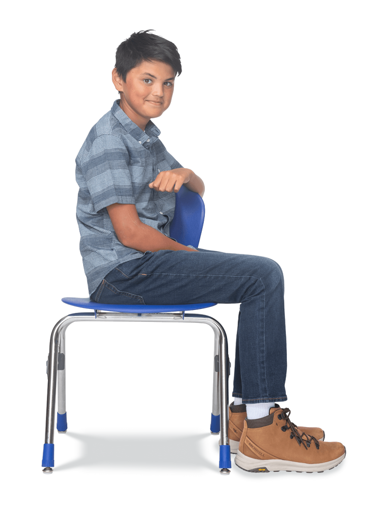 ZUMA Series 4-Leg Stack Chair 18in  5th Grade - Adult Graphite Chrome