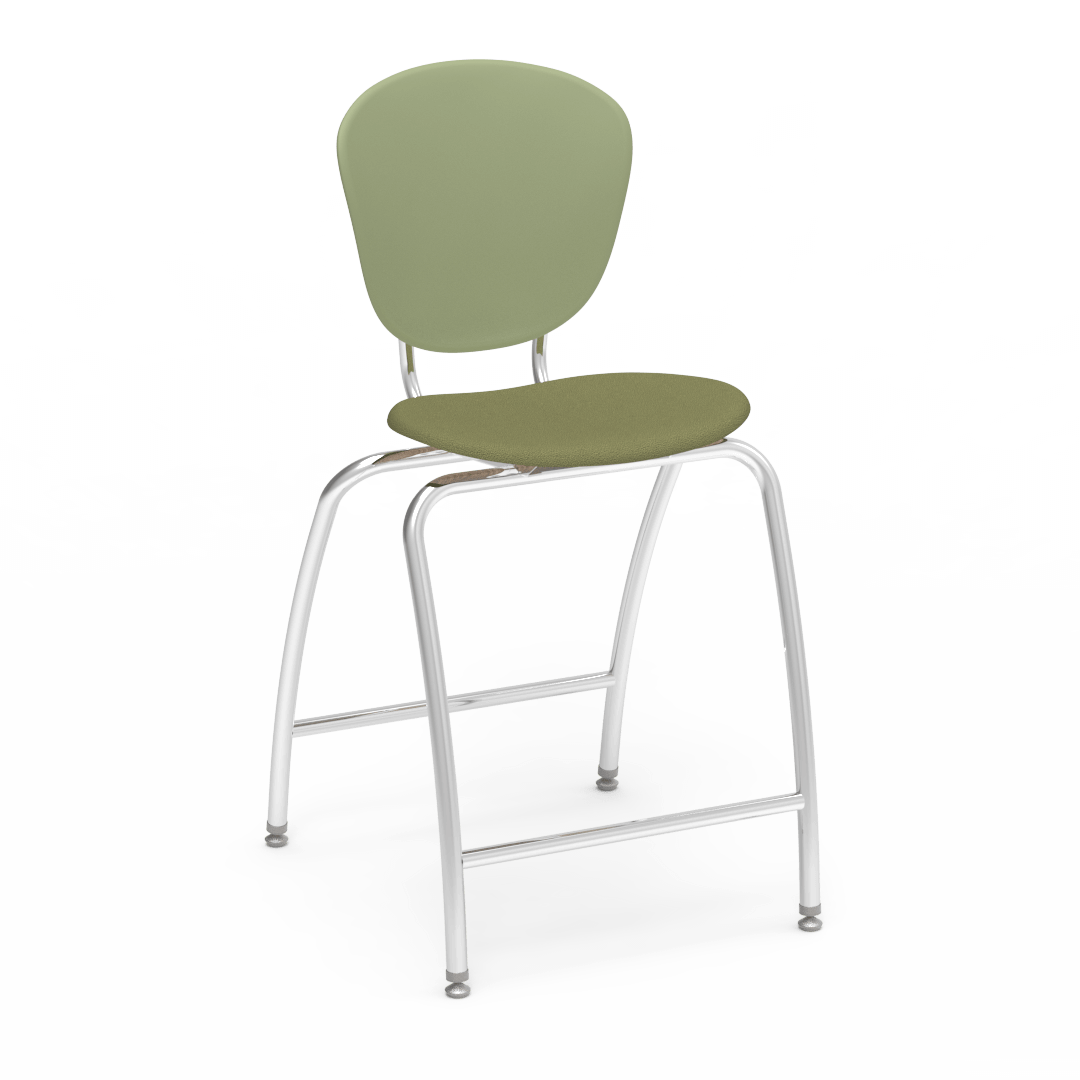 Parison Series Stool with Upholstered Seat