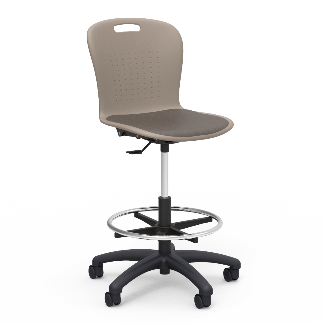 Sage Series Lab Stool with Padded Seat