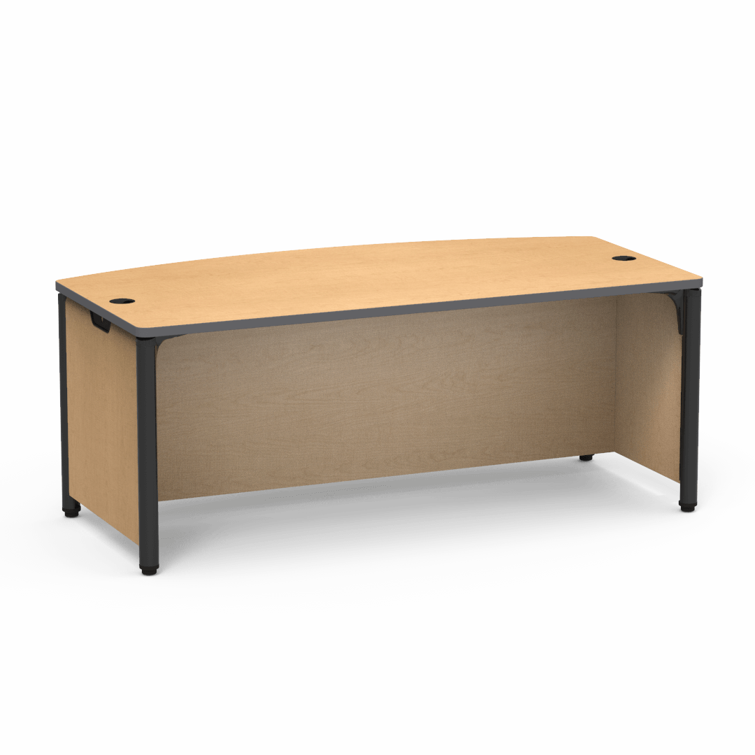 Plateau Series Desk 36" x 72" Bowfront