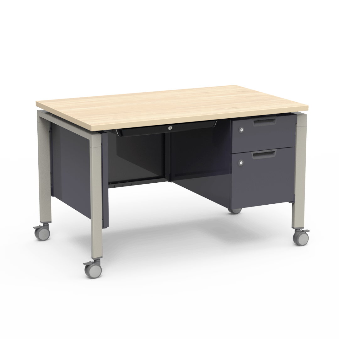 Topaz Series Desk with Right-Hand Pedestal