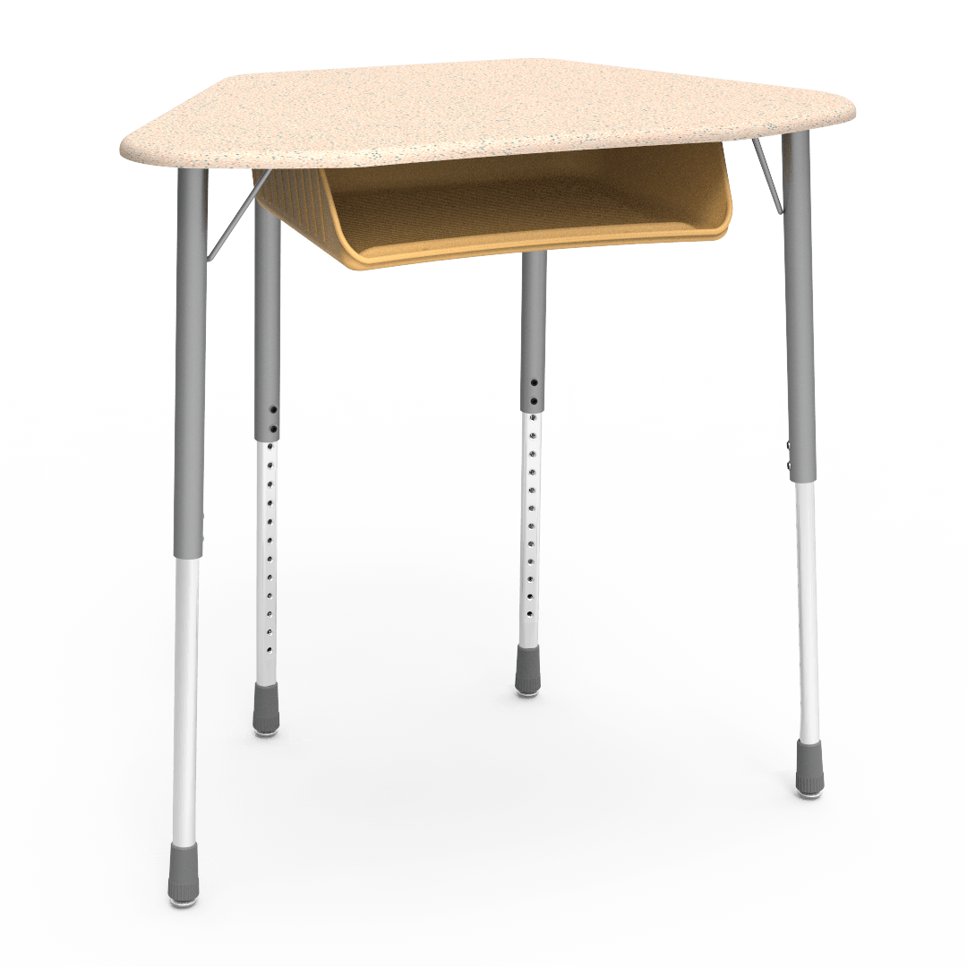 ZUMA Series Hexagon Desk with Book Box