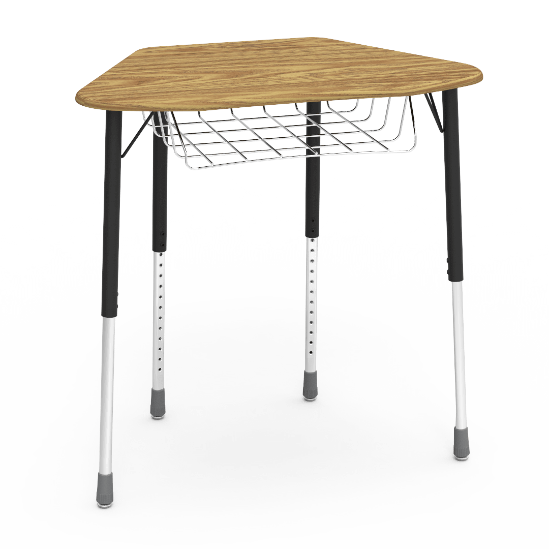 ZUMA Series Hexagon Desk with Book Basket