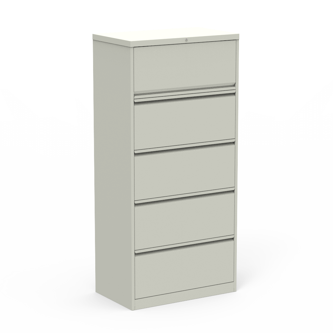 53 Series Lateral File 30" x 18" x 64" Five Drawer