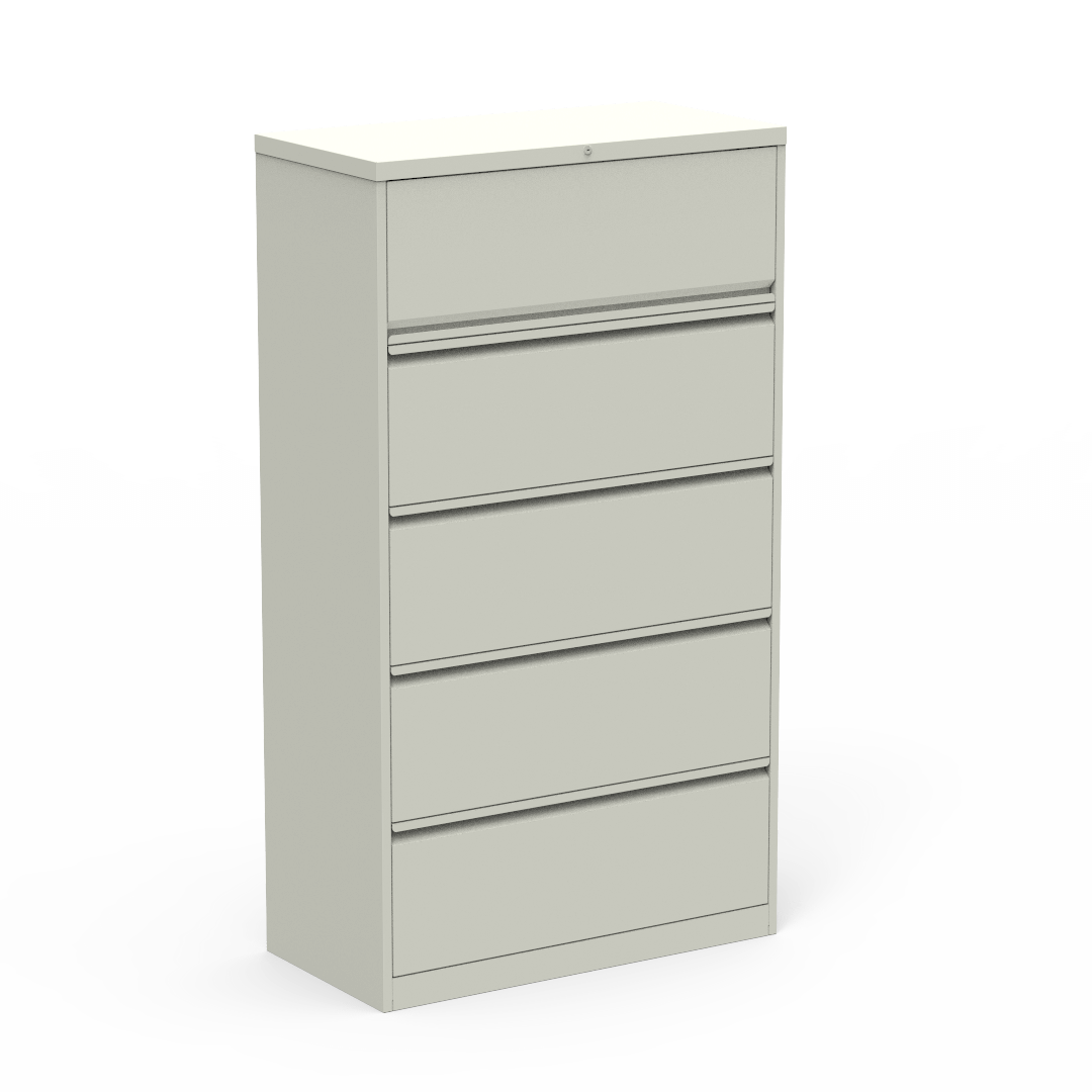 53 Series Lateral File 36" x 18" x 64" Five Drawer