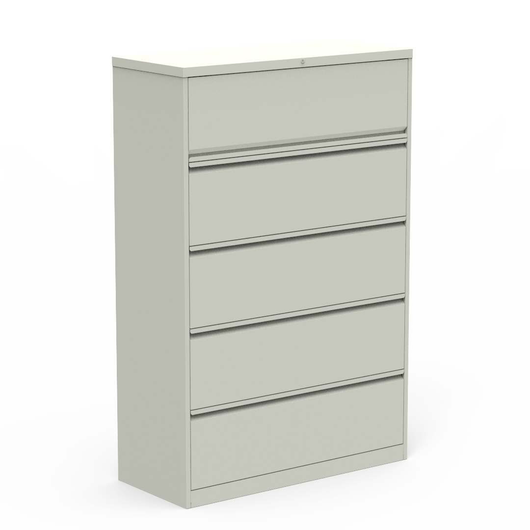 53 Series Lateral File 42" x 18" x 64" Five Drawer