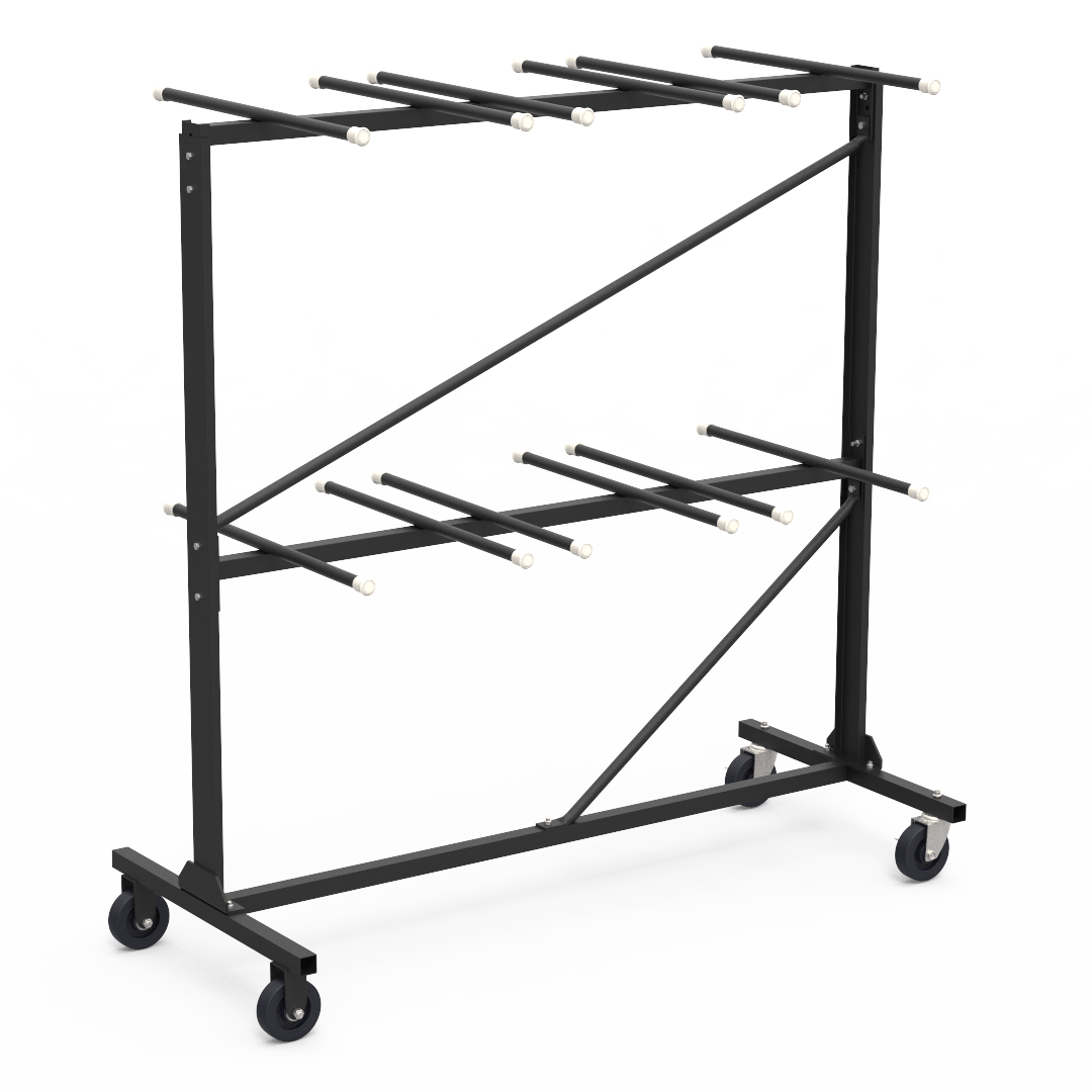 Chair Truck / Storage Cart for Steel Folding Chairs Rack Style 84 Chair Capacity