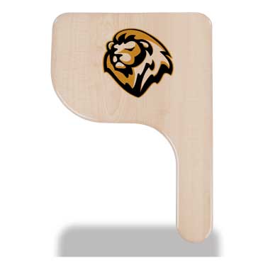 Lion on desktop of student desk