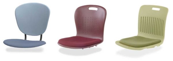 low profile padded seats