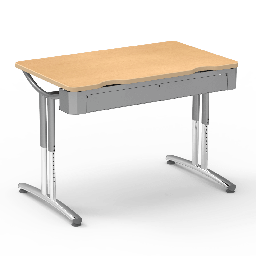 TEXT Series Hinged Wire-Trough Table 30" x 48" Top