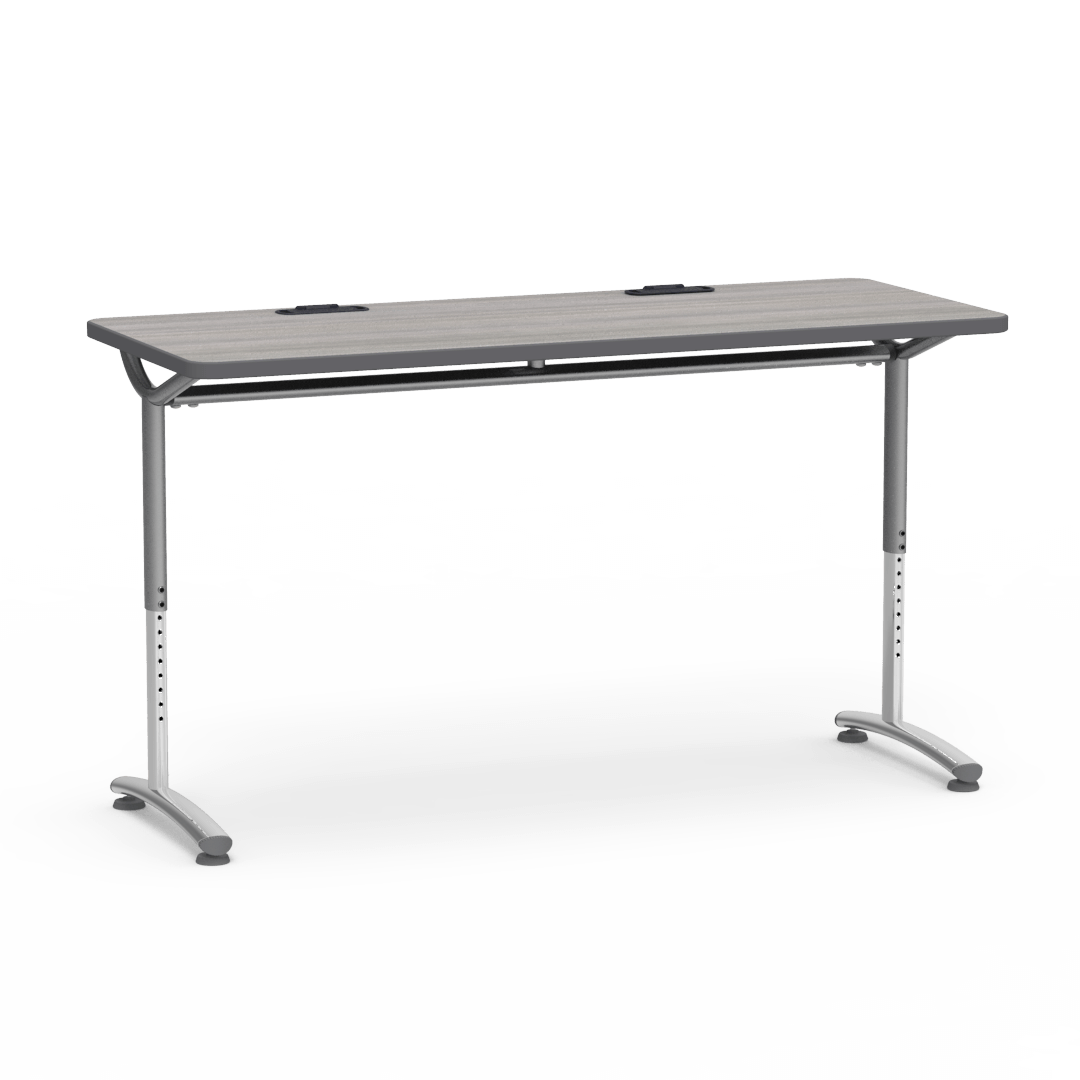 TEXT Series Seminar Table 24" x 60" Top with 2 Grommets