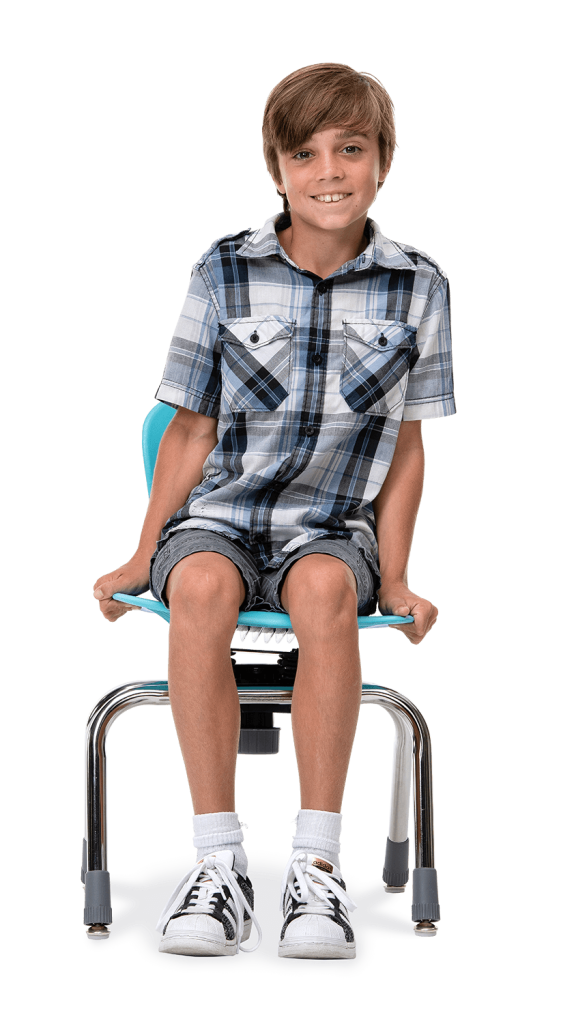 Sage Series C2M 4-Leg Chair 18in  5th Grade - Adult Purple Iris Chrome