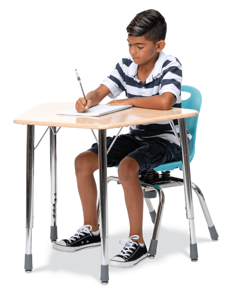 ZUMA Series C2M 4-Leg Chair 18in  5th Grade - Adult Cobalt Blue Chrome