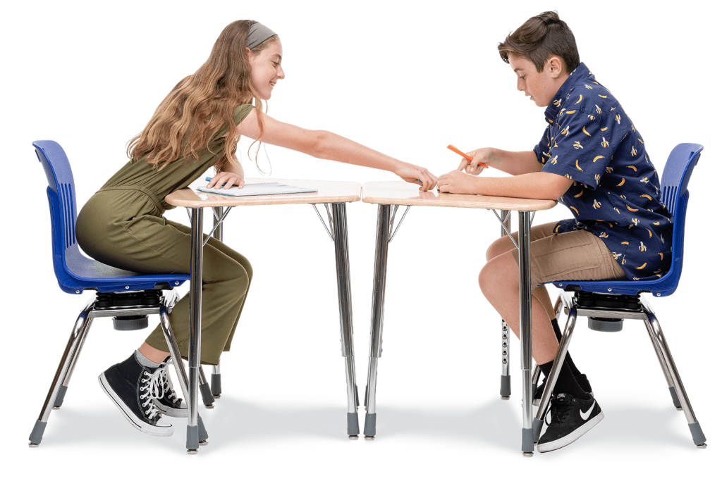 Analogy Series C2M 4-Leg Chair 18in  5th Grade - Adult Red Chrome