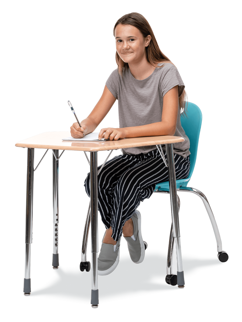ZUMA Series Stacking Caster Chair 18in  5th Grade - Adult Cobalt Blue Chrome