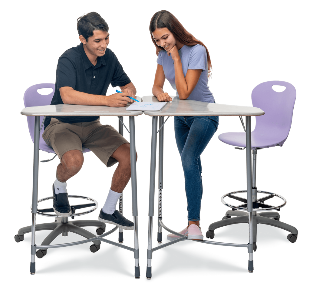 ZUMA Series Lab Stool 19in - 27in Adjustable Eclipse Char Black