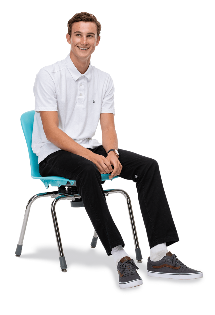 Sage Series C2M 4-Leg Chair 18in  5th Grade - Adult Purple Iris Chrome