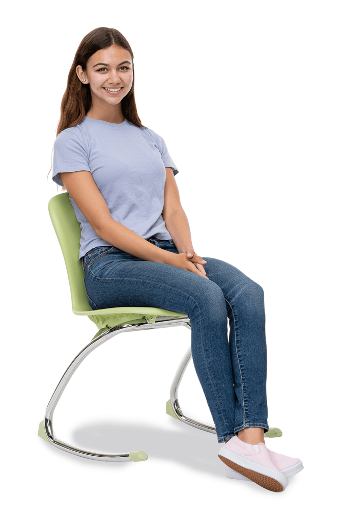 Sage Series Rocking Chair 18in  5th Grade - Adult Sky Blue Chrome
